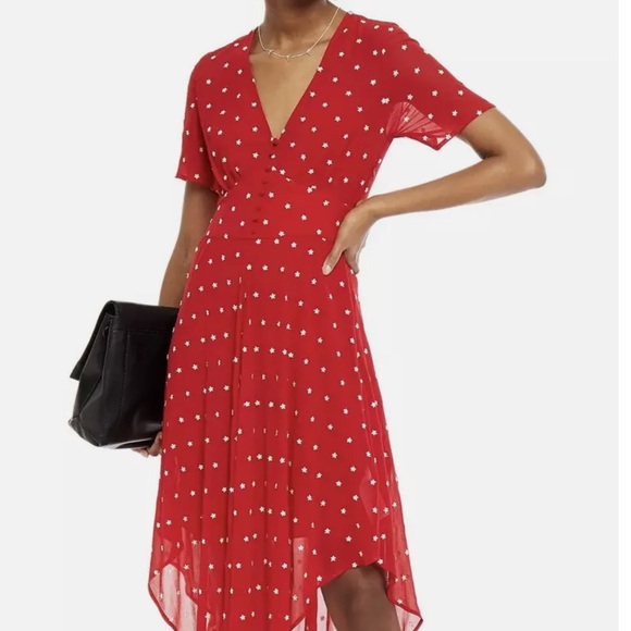 Maje red dress size 40 - Picture 2 of 8